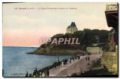 Ansichtskarte AK Dinard La digue promenade et pointe du Moulinet