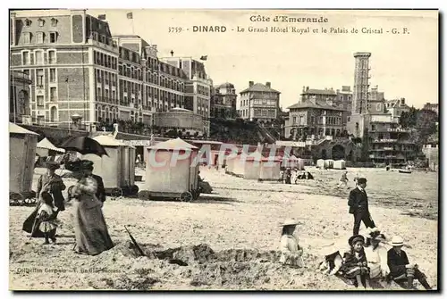 Ansichtskarte AK Dinard Le Grand Hotel Royal et le Palais de Cristal