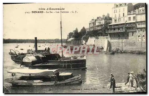 Cartes postales Dinard Le Bac Les Vedettes Bateau