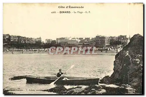 Cartes postales Dinard La plage Bateau Canoe