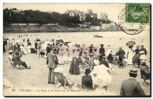 Ansichtskarte AK Dinard La Plage et la Pointe de la Malouine