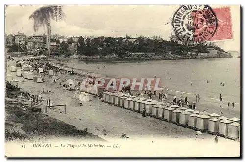 Cartes postales Dinard La Plage et la Malouine