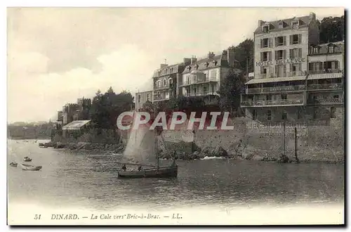 Ansichtskarte AK Dinard La Cale Vers Bric a Brac Bateau Hotel Bellevue