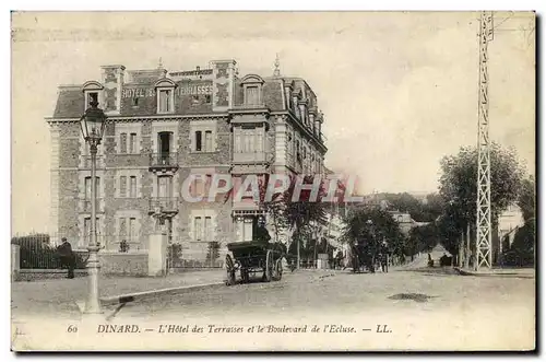 Ansichtskarte AK Dinard L hotel des terrasses et le boulevard de l ecluse