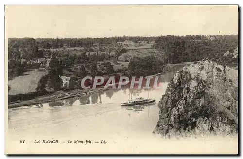 Cartes postales La Rance Le Mont Joli Bateau