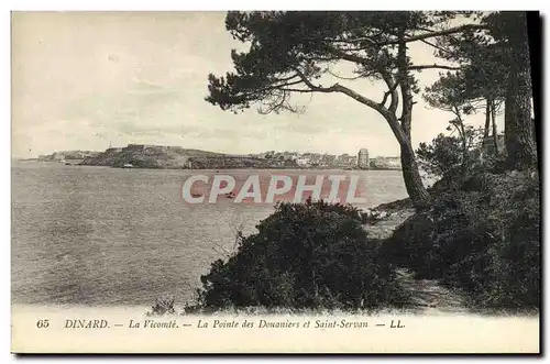 Cartes postales Dinard La Vicomte La Pointe des Douaniers et Saint Servant