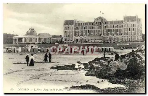 Ansichtskarte AK Dinard L Hotel Royal et la Plage