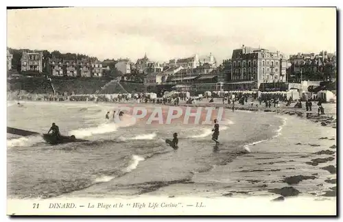 Ansichtskarte AK Dinard La Plage et le High Life Casino