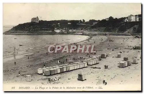 Cartes postales Dinard La Plage et la Pointe de la Malouine de L Hotel