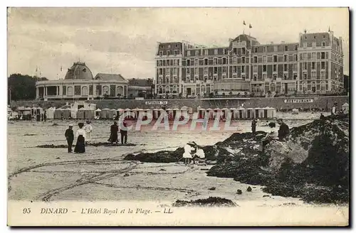 Ansichtskarte AK Dinard L Hotel Royal et la Plage