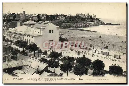 Cartes postales Dinard Le Casino et la Plage Vus de L Hotel du Casino