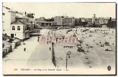 Cartes postales Dinard La Plage et la Nouvelle Digue