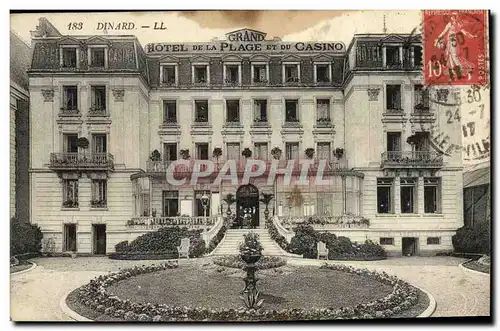 Cartes postales Dinard Grand hotel de la plage et Casino