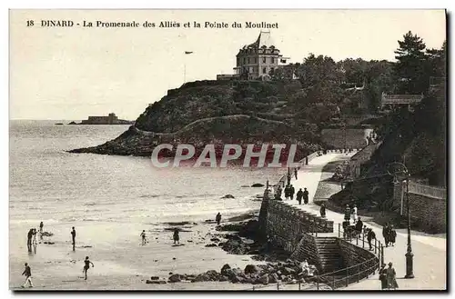 Ansichtskarte AK Dinard La Promenade des Allies et la Pointe du Moulinet