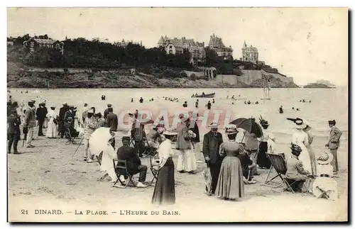 Ansichtskarte AK Dinard La Plage L Heure De Bain