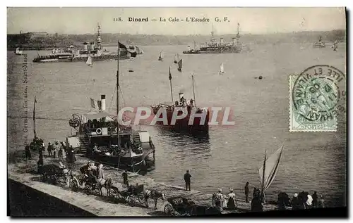 Cartes postales Dinard La Cale L Escadre Bateaux