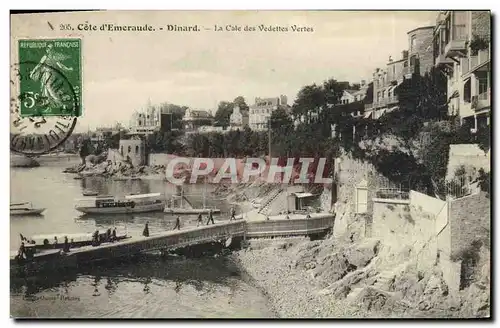 Cartes postales Dinard La cale des Vedettes vertes