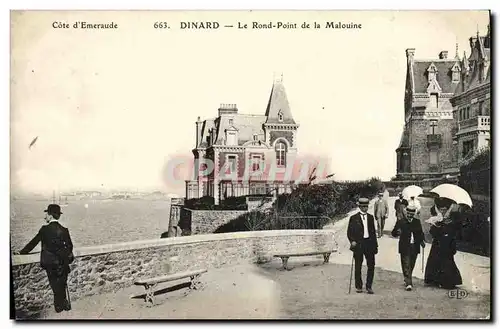 Cartes postales Dinard Le rond point de la Malouine