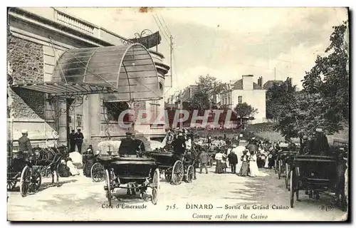 Cartes postales Dinard Sortie du grand casino