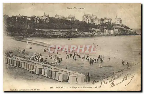 Cartes postales Dinard La plage et la Malouine