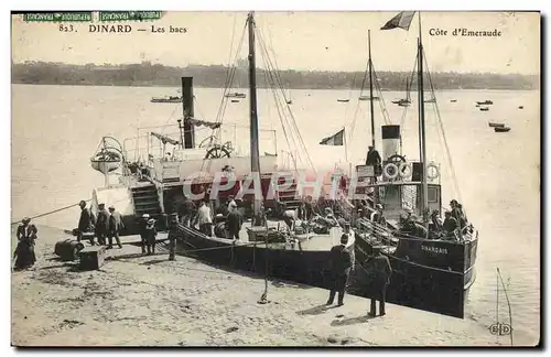 Cartes postales Dinard Les bacs Bateaux