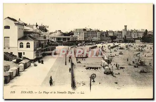 Cartes postales Dinard La plage et la nouvelle digue