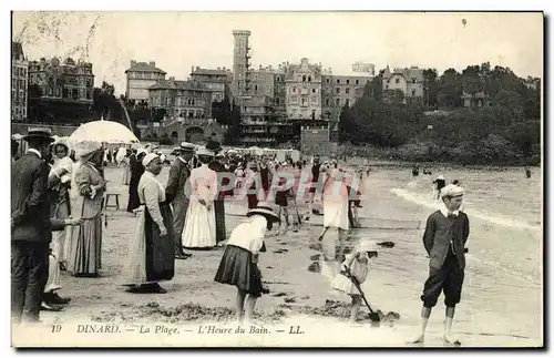 Ansichtskarte AK Dinard La plage l heure du bain