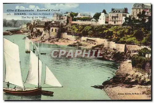 Cartes postales Dinard La Baie du Prieure Bateau