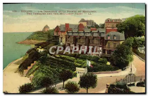 Cartes postales Dinard Les terrasses et la poiten du Moulinet