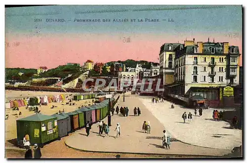 Cartes postales Dinard Promenade des Allies et la Plage