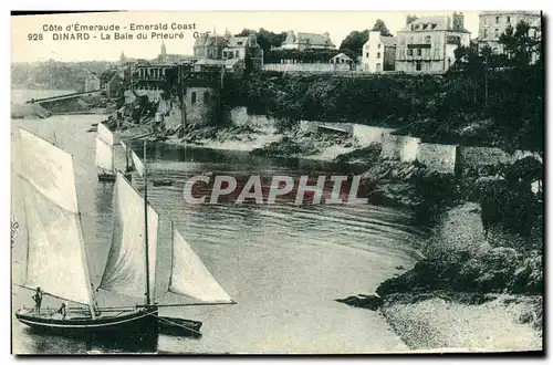 Cartes postales Dinard La Baie du Prieure Bateau