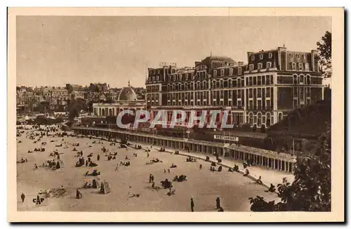 Cartes postales Dinard L Hotel Royal et les nouvelles Cabines de bain