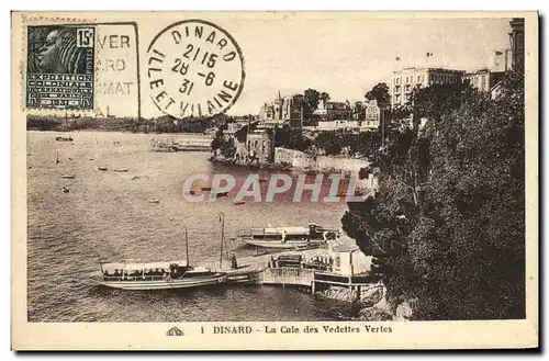 Cartes postales Dinard La Cale des Vedettes Vertes