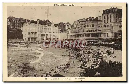 Ansichtskarte AK Dinard La Plage et les Casinos