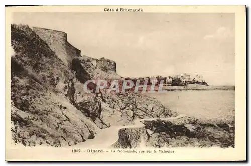 Cartes postales Dinard La Promenade vue sur la Malouine