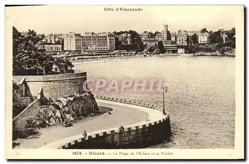 Ansichtskarte AK Dinard La Plage de l Ecluse et la Piscine