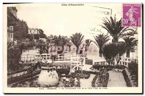 Cartes postales Dinard La Promenade vue de la Villa Clair de Lune