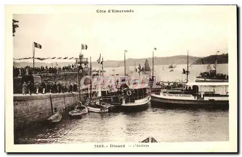 Ansichtskarte AK Dinard L Arrivee Bateaux Les vedettes blanches