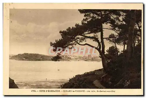 Cartes postales Cote D Emeraude Dinard la Vicomte Au loin St Servan sur Mer