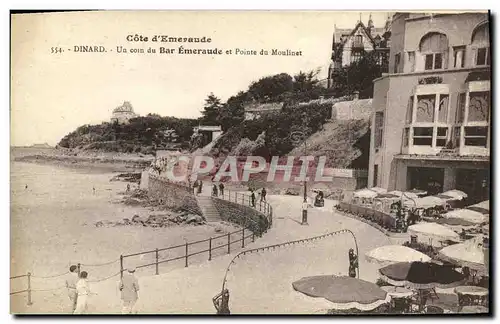 Ansichtskarte AK Dinard Un coin du Bar Emeraude et Pointe du Moulinet