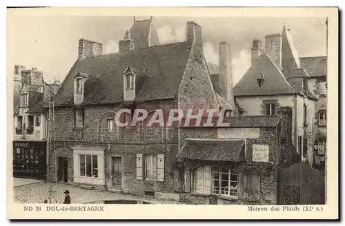 Cartes postales Dol de Bretagne Maison des Plaids