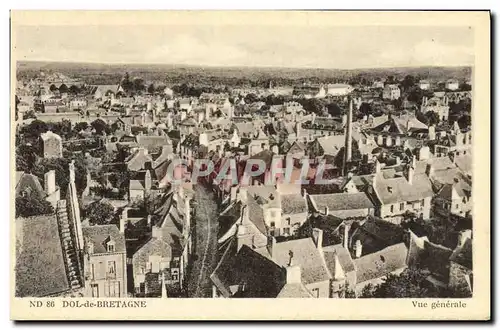 Cartes postales Dol de Bretagne Vue generale