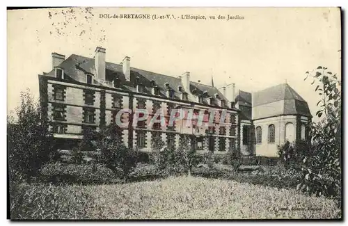 Cartes postales Dol de Bretagne L Hospice vu des Jardins