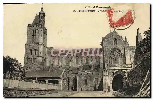 Cartes postales Dol de Bretagne Cathedrale Cote Sud