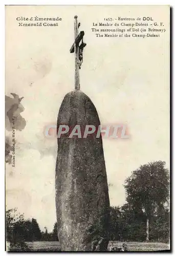 Cartes postales Environs de Dol Le Menhir du Champ Dolent