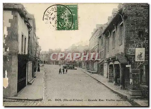 Cartes postales Dol Grande Rue Vieilles Maisons