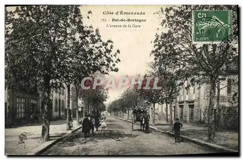 Cartes postales Dol de Bretagne L Avenue de la Gare