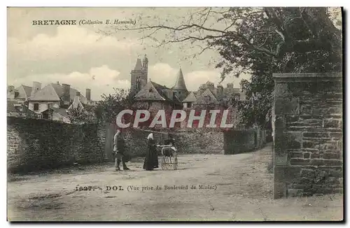 Cartes postales Dol de Bretagne Vue prise du boulevard de Miniac