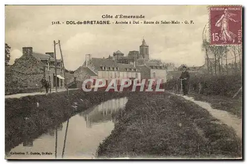 Cartes postales Dol de Bretagne Arrivee a Dol Route de saint Malo