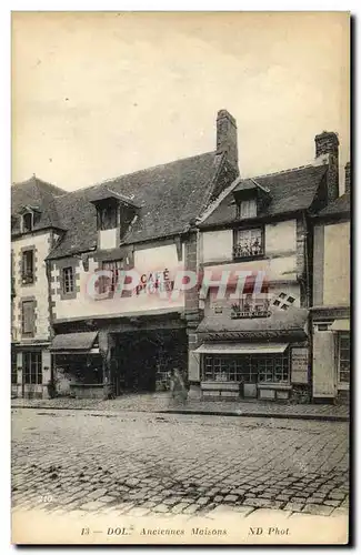 Cartes postales Dol Anciennes Maisons Cafe Picrel